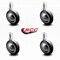 Service Caster 3 Inch Bright Chrome Soft Tread Ball Caster - 7/16 Inch Grip Ring Stem, 5PK SCC-GR01S30-DCR-BC-71678-4 - alternate 5